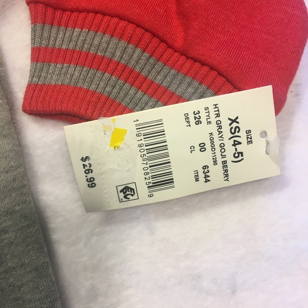Disney Princess Bomber Jacket Kids XS 4-5 Gray Red NEW‎ Girls Club Brave Varsity - Picture 4 of 7